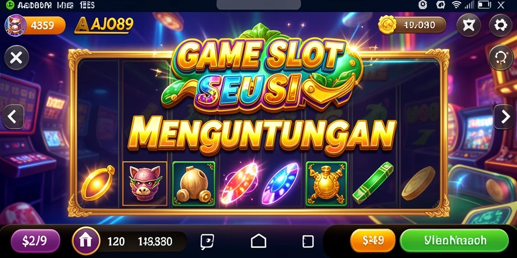Screenshot AJO89 menampilkan gameplay yang menarik dan penuh warna.