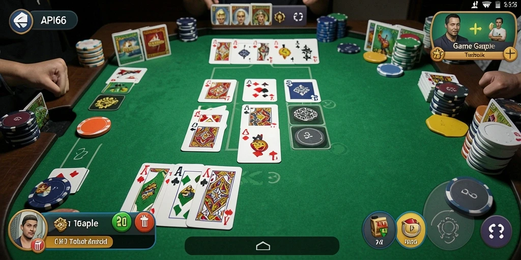 Gameplay seru Gaple di API66 dengan desain menarik.