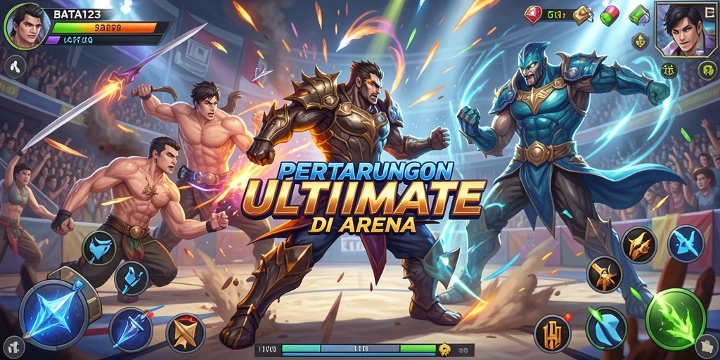 Gameplay seru dengan pertarungan dinamis dan karakter unik.