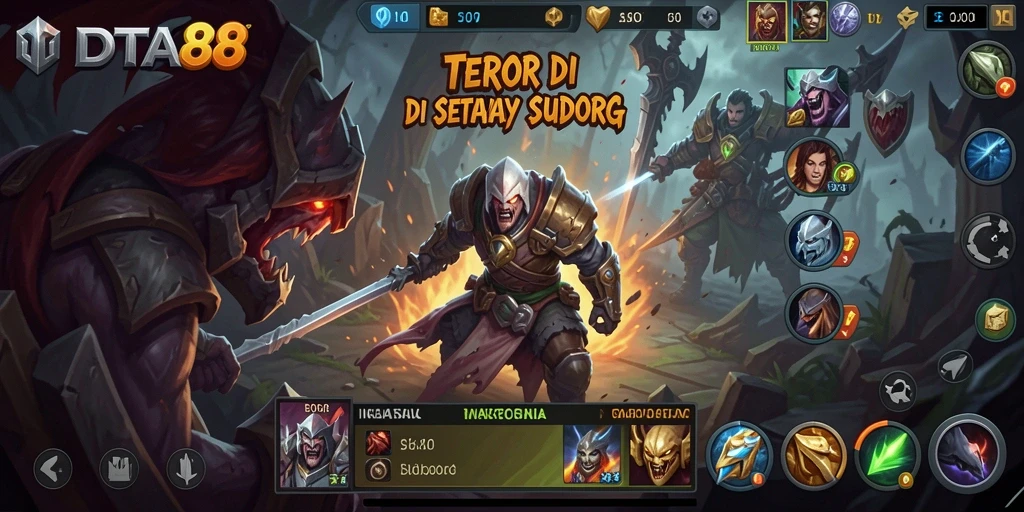 Screenshot DOTA88 menampilkan suasana mencekam saat pemain menjelajahi lokasi horor.