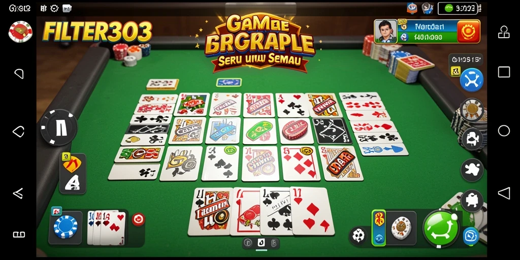 Tampilan gameplay Gaple yang menarik di FILTER303.