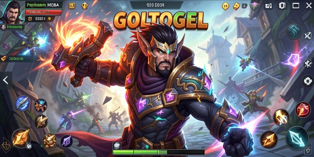 Gameplay intens GOLTOGEL dengan karakter unik dan aksi seru.
