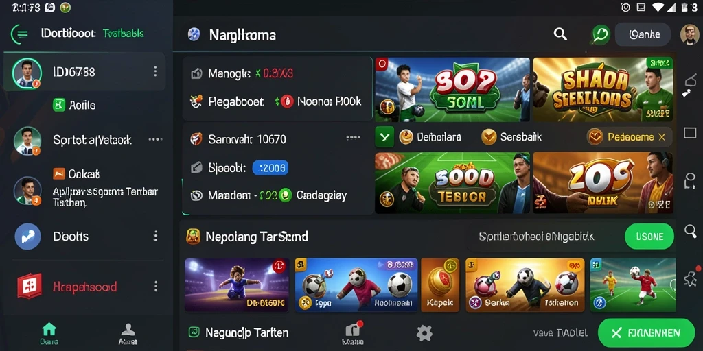 Tampilan utama ID678 menampilkan berbagai pilihan taruhan olahraga.