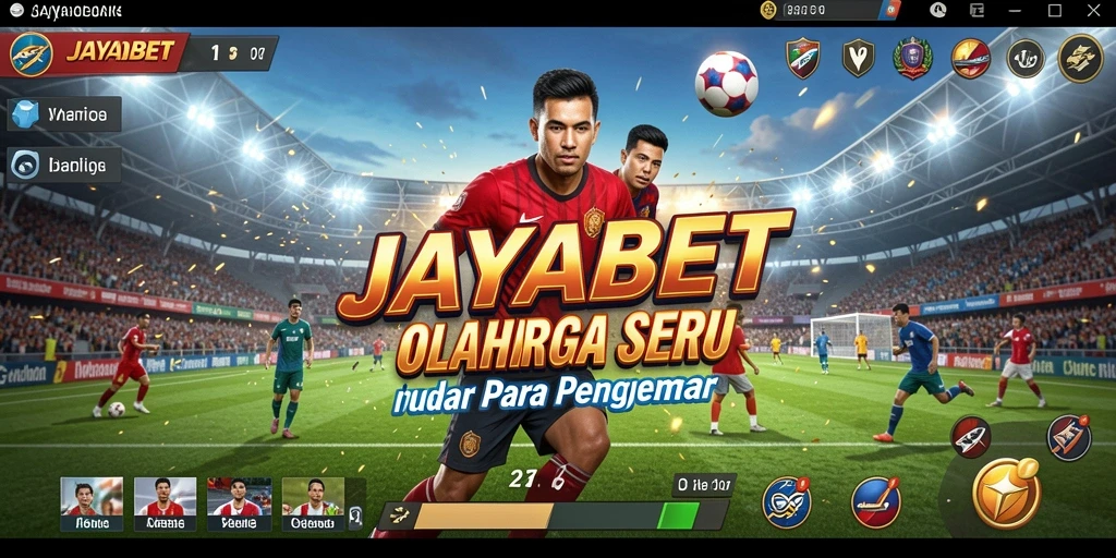 Tampilan gameplay seru dalam JAYABET yang menampilkan aksi olahraga.