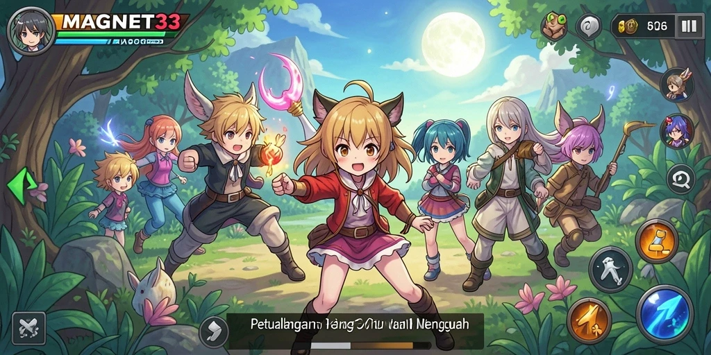 Gameplay menarik dari MAGNET33 dengan karakter anime mengagumkan.