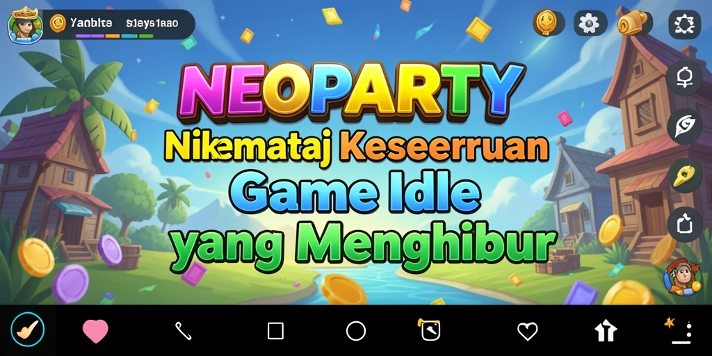 Tampilan gameplay NEOPARTY yang menarik dan interaktif.