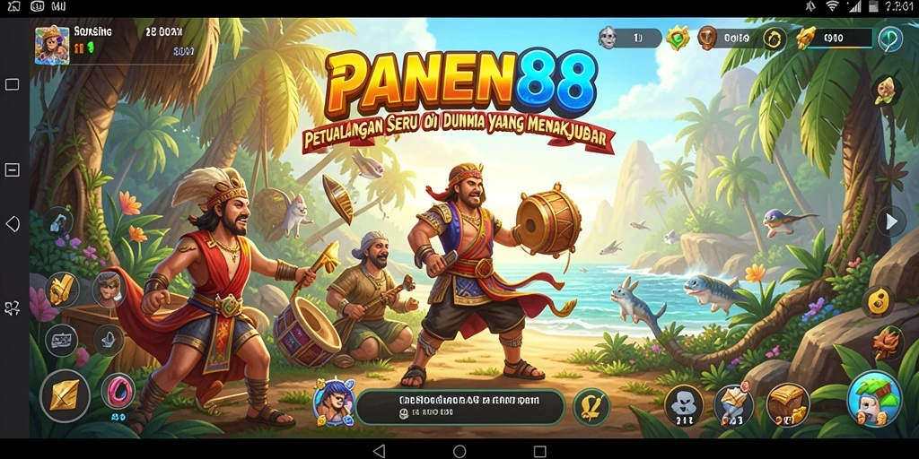 Tangkapan layar gameplay PANEN88 yang menunjukkan petualangan mendebarkan.