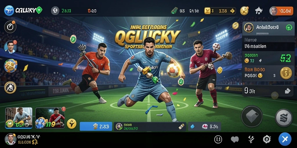 Tampilan utama QGLUCKY dengan berbagai pilihan taruhan Sportsbook.