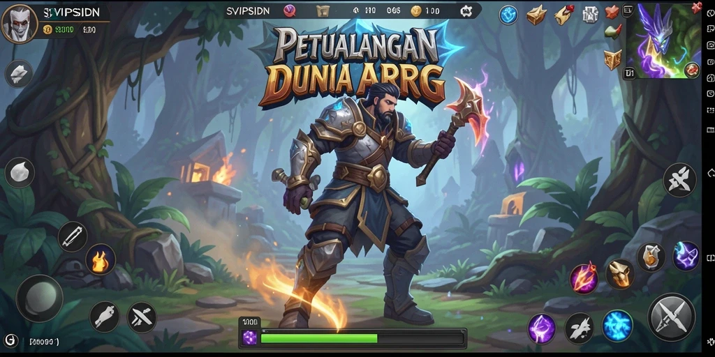 Tampilan gameplay SVIPSIDN yang memukau dengan aksi pertarungan seru.