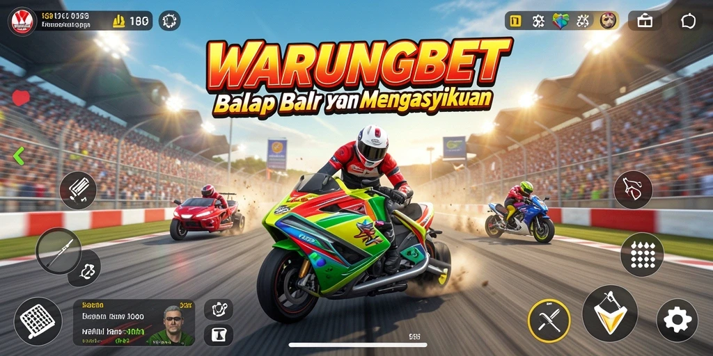 Gameplay Racing seru dan menantang di WARUNGBET.